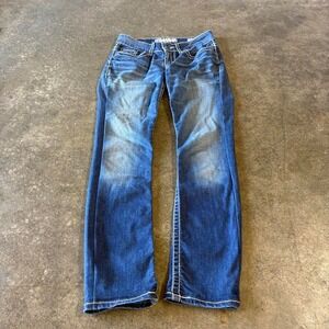 BKE Culture Slim Bootcut Jeans Womens 26R Blue Low Rise Y2K Vintage Denim